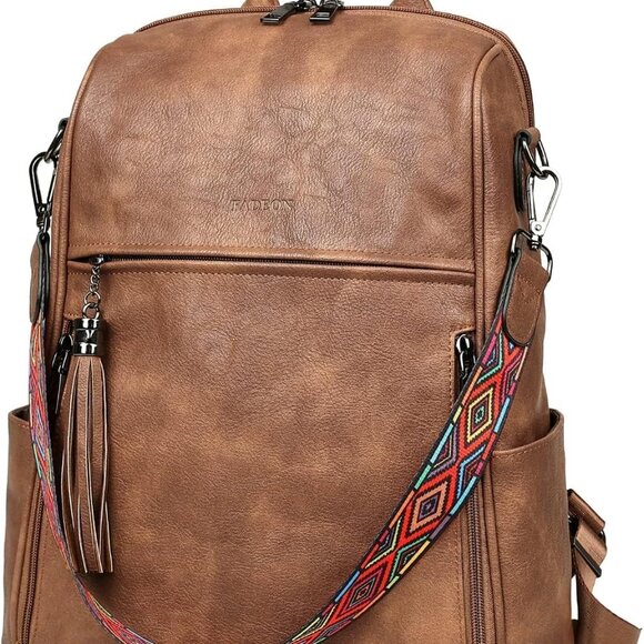 Leather Backpack Purse for Women Designer Travel Backpack Purses PU Fashion Ladi - Picture 9 of 9